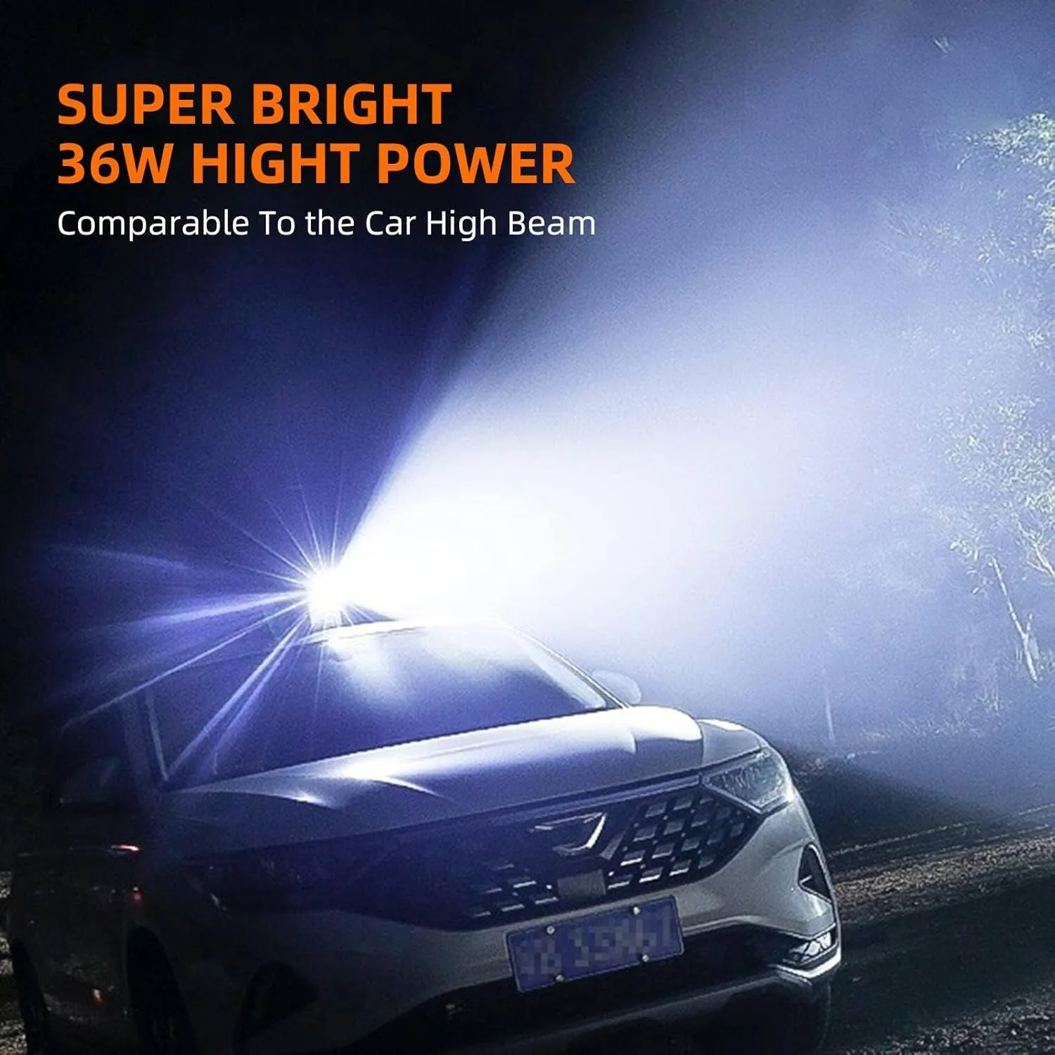 SuperFire Tactical Flashlight - 2300 Lumens Father's Day Gifts for Dad, Rechargeable with 5 Modes & Clip, for Mechanics, Hiking, Emergency, Home Use (V8-S)