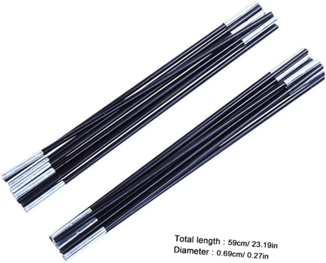 SUPVOX 4 Pcs Tent for Camping Canopy Poles for Tarp Extension Pole Tent Pole Kit Replacement Kit for Tent Pole