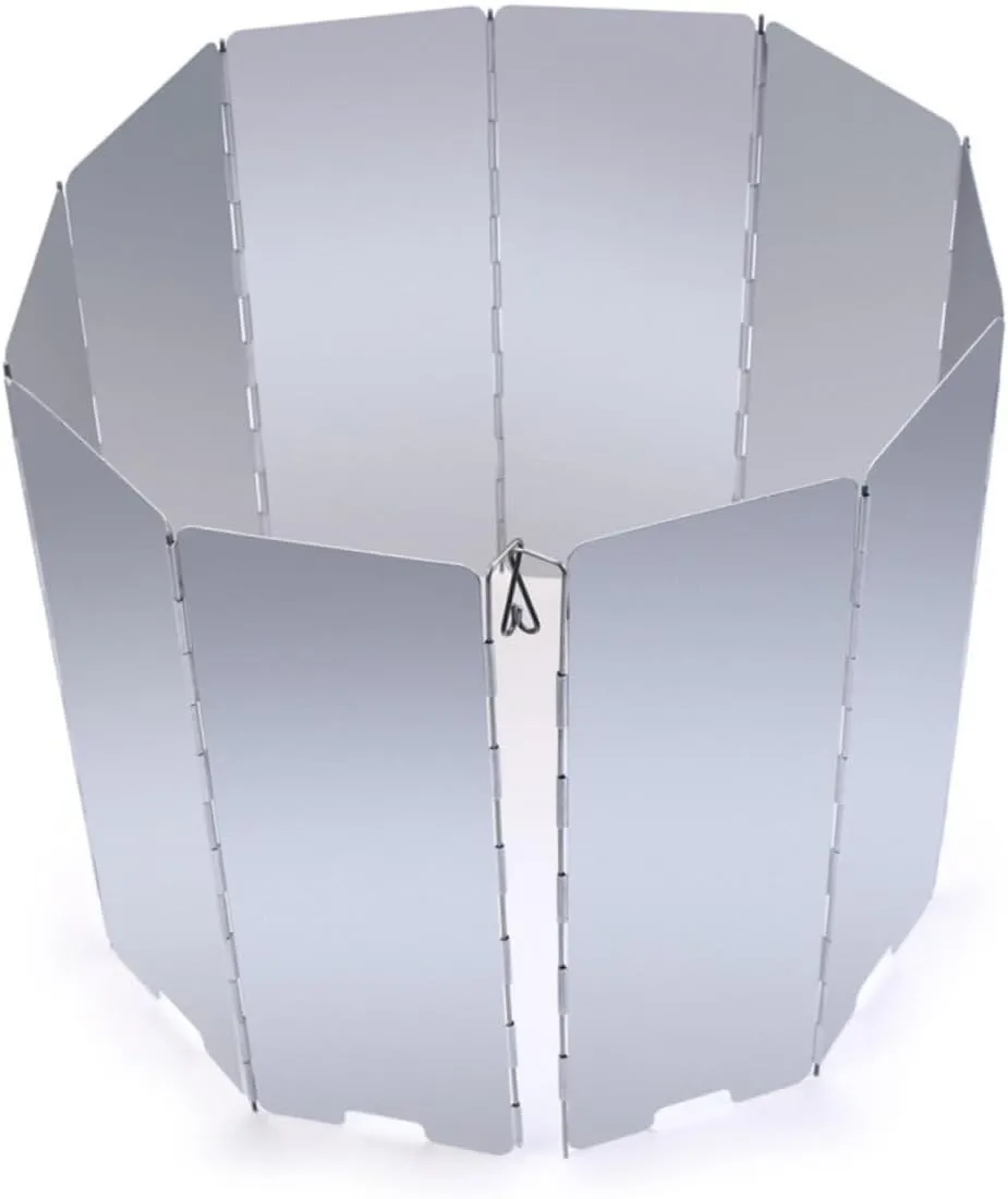 SUPVOX Folding Outdoor Weatherboard Windscreen for Stove Windproof Camping Screen