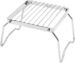SUPVOX Portable Folding Barbecue Grill Stainless Steel Bbq Accessories for Camping Parks Compact Design for Outdoor Cooking and Grilling