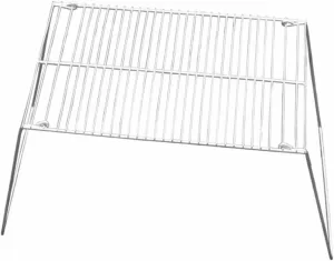 SUPVOX Stainless Steel Folding Bbq Rack Mini Portable Barbecue Grill for Outdoor Cooking Compact Design for Park Camping Durable Stainless Steel