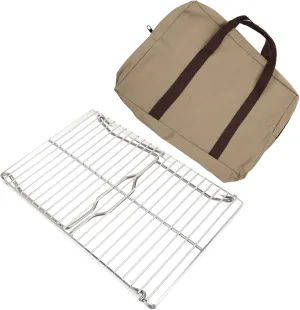 SUPVOX Stainless Steel Portable Bbq Grill Compact Outdoor Camping Supply Fire Resistant