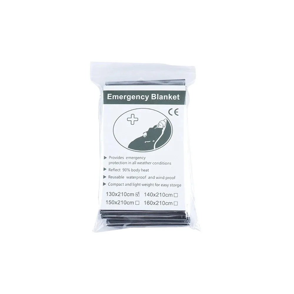 Survival Emergency Mylar Thermal Blanket – NASA Foil Space Blanket for Outdoor First Aid