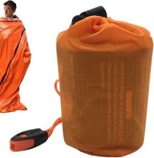 Survival Sleeping Bag - Waterproof Lightweight Sleeping Bag Survival Bivouac Bag Thermal Compact Portable Survival Shelter Outdoor Accessories for Travel Hiking