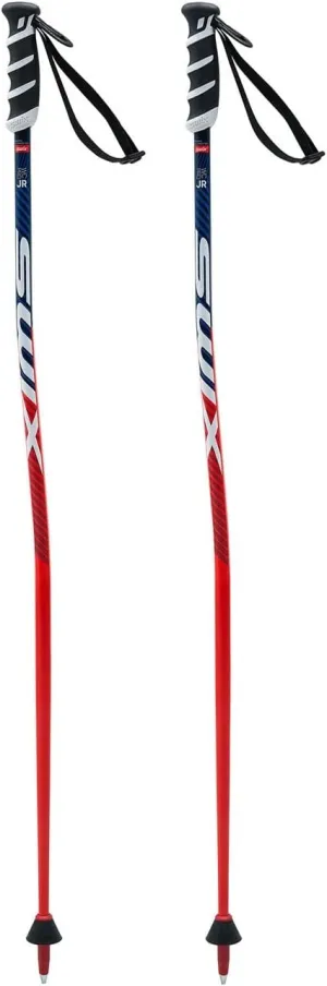 Swix Junior WC Pro Super G Lightweight Durable Alpine Skiing Poles with Downhill Basket