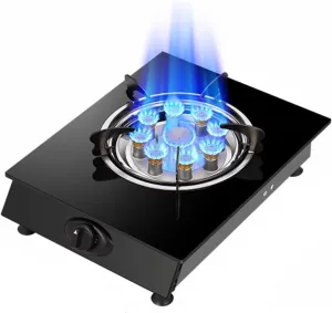 Table Top Cooker Single Burner Gas Hob,LPG Cooker,Indoor Portable Gas Stove,with Flame Failure Protection,Home Camping(LGP)