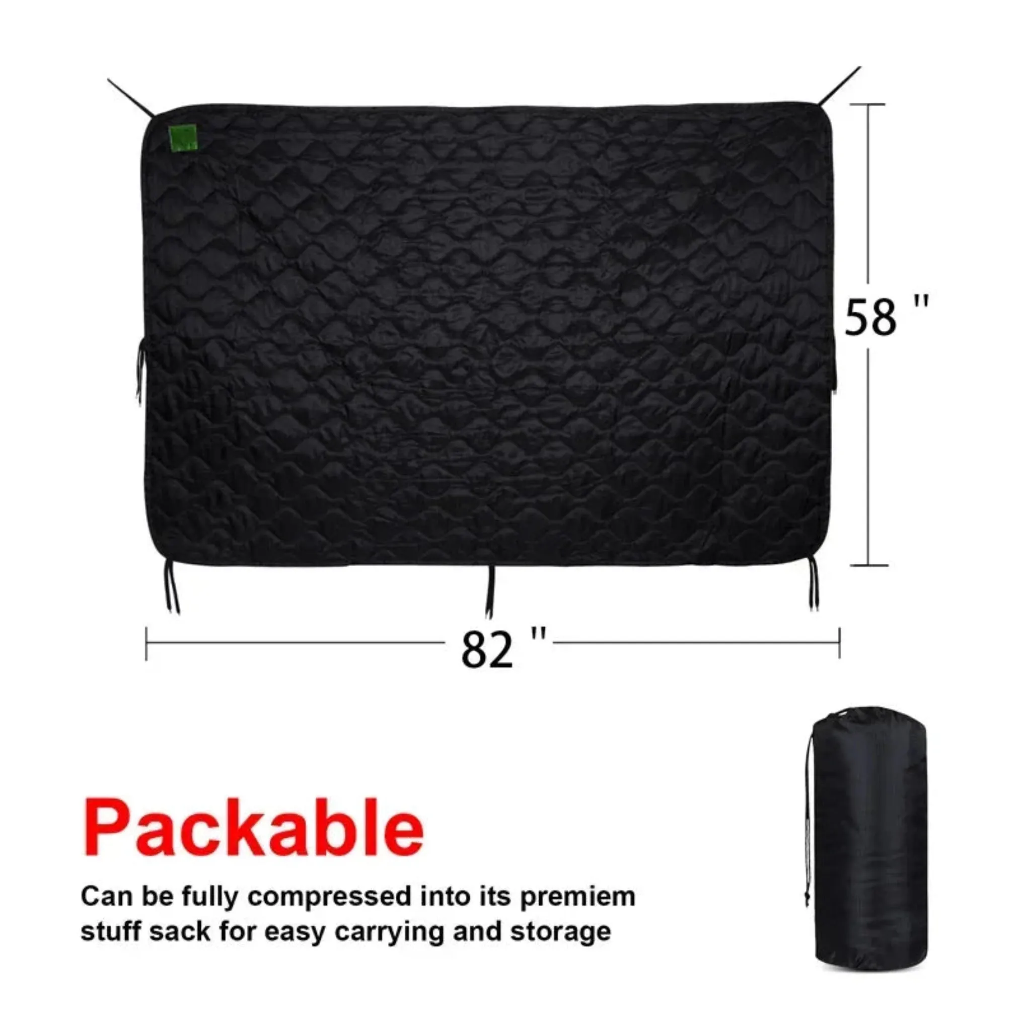 Tactical Army Poncho Liner Camouflage Blanke - Waterproof Camouflage Poncho, Quilted Blanket Cover Suitable for Camping, Shooting, Hunting