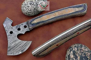 Tactical Combat Custom Made Damascus Steel Hunting Axe/Throwing Hatchets Smart Axe FBA-0025 / Camping & Hiking/Compact Axe/heartwarming Gift