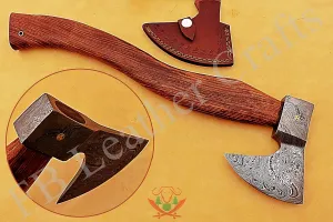 Tactical Combat Custom Made Damascus Steel Hunting Axe/Throwing Hatchets Smart Axe FBK-23113 / Camping & Hiking/Compact Axe/Heartwarming Gift