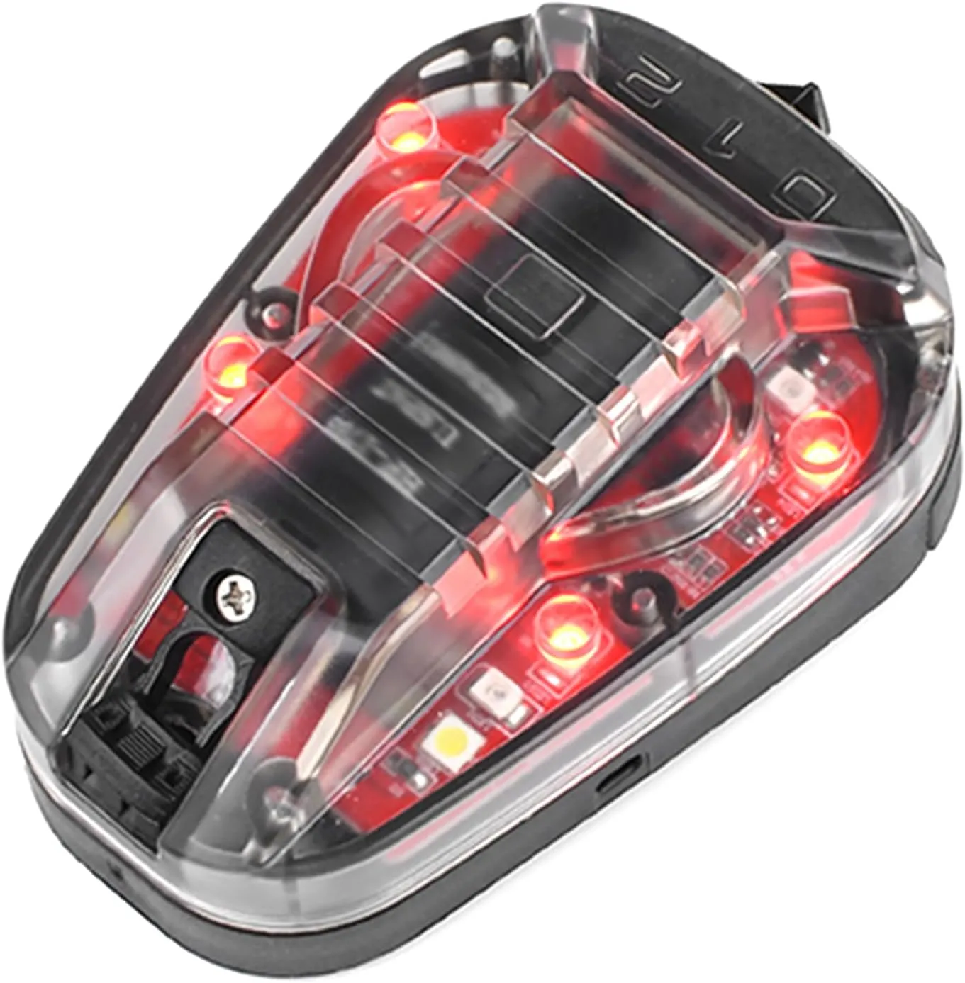 Tactical Helmet Light Military, 4 Modes with IR Strobe/Constant   Constant Red Light   Constant Red & Strobe White LED, Survival Signal Identification Light for Outdoor Sports