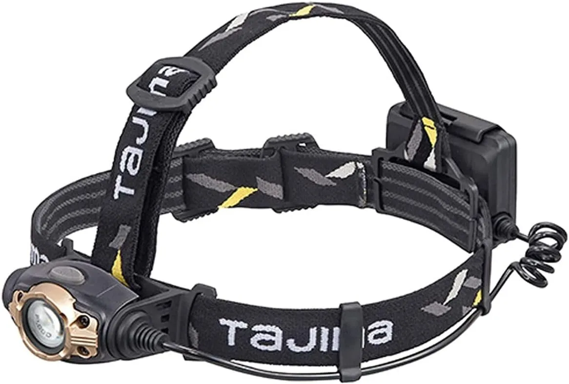 Tajima Grati-Lite Headlamp - Standard LED Light with 500 Lumen Flood Beam and Separate Battery Compartment - LE-F502D