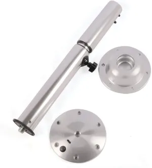 TBVECHI Table Pedestal, 555-705mm Adjustable Aluminum Removable Table Leg Pedestal Boat Marine/Caravan/Motorhome