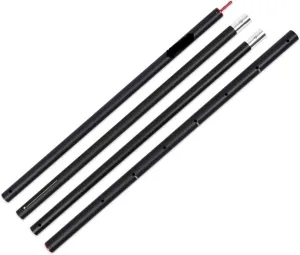 Tent Pole Support Frames Kit Outdoor Support， Thicken Aluminum Alloy Tent Pole Adjustable Tent Support Rods Beach Shelter Tarp Awning Pole Poles for Camping Hiking Tent Warterproof Sail(Black)