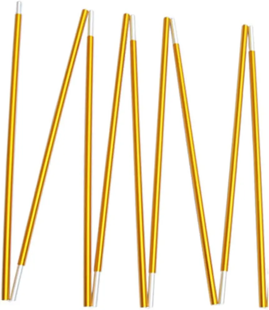 Tent Poles 2 Pack 3.33m Long 8.5mm Aluminum Alloy Poles Lightweight Suitable for Camping Climbing