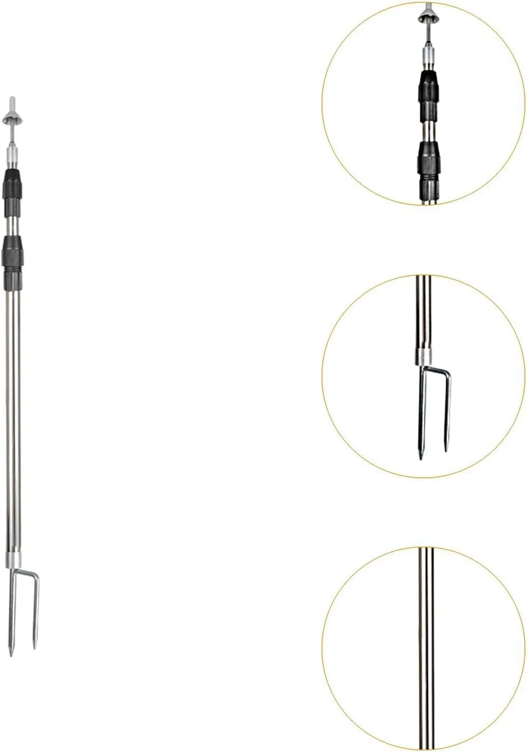 Tent Poles for Tarp Replacement Poles Adjustable Support Pole Awning Poles Tent Pole for Hiking Awning Sports Camping Outdoor