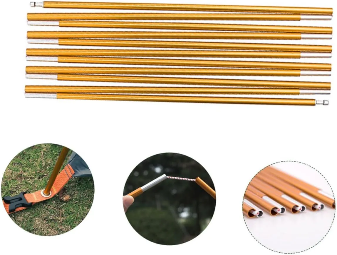Tent Poles Tent Canopy Pole Tarps Heavy Duty Camping Tents Canopy Support Tool Portable Tent Anti-Over