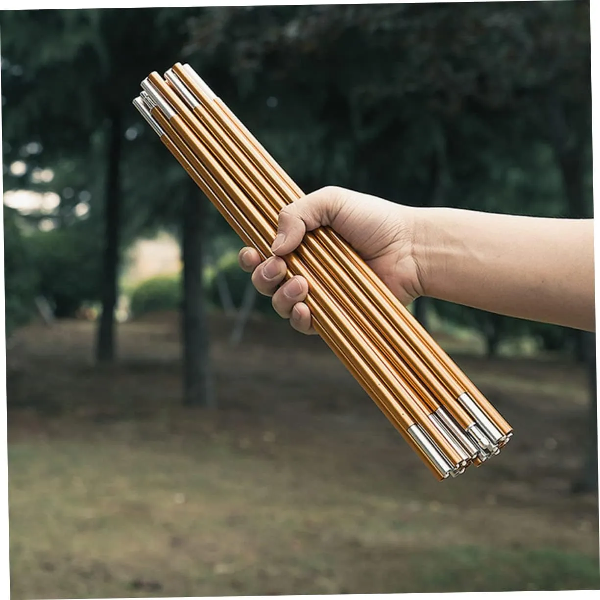 Tent Poles Tent Canopy Pole Tarps Heavy Duty Camping Tents Canopy Support Tool Portable Tent Anti-Over