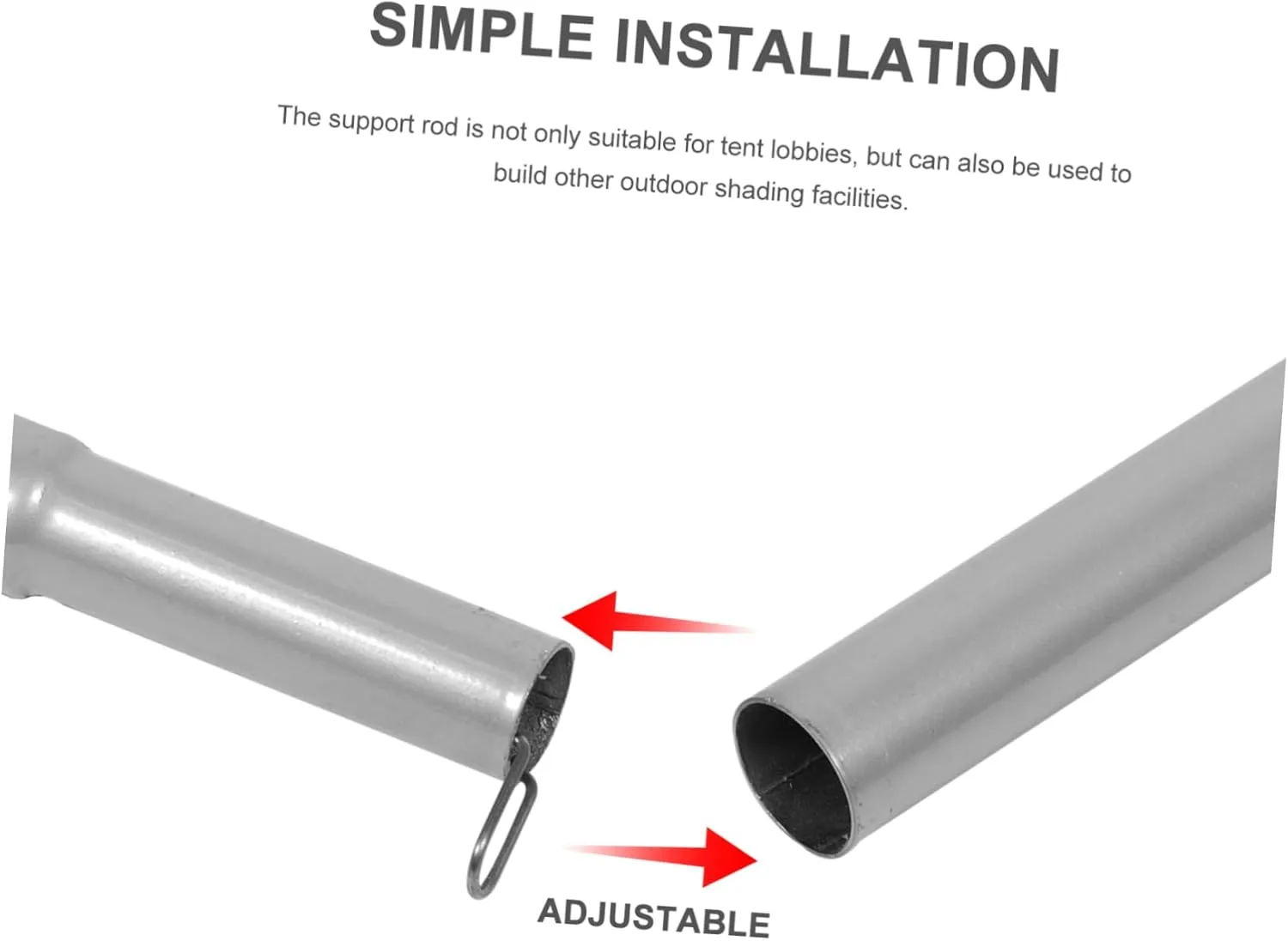 Tent Stand Poles for Camping Tent Rod Awning Pole Replacement Canopy Tent Pole Tent Building