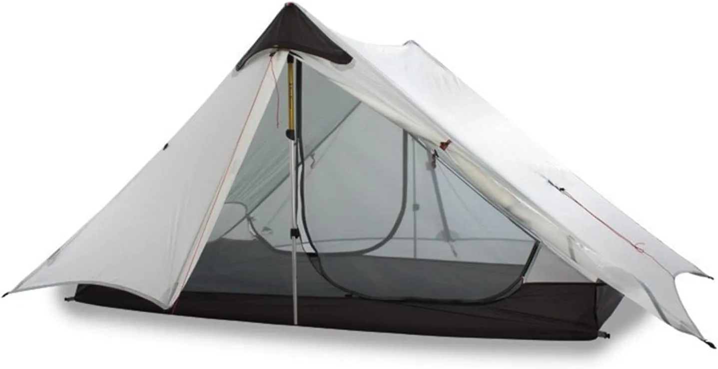 Tents Outdoor Ultralight Camping Tent Rodless Tent, Gray 1p 3 Season