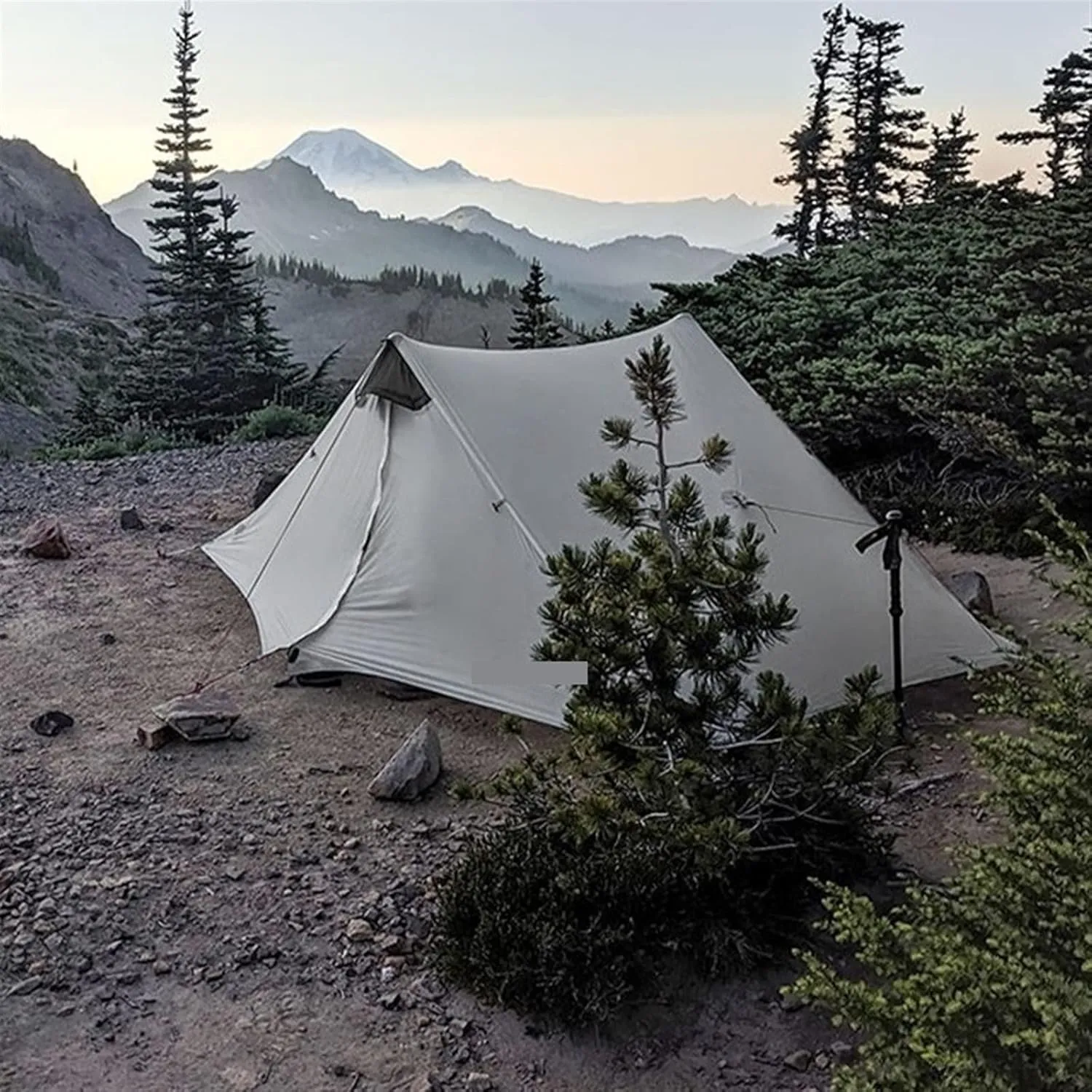Tents Outdoor Ultralight Camping Tent Rodless Tent, Gray 1p 3 Season
