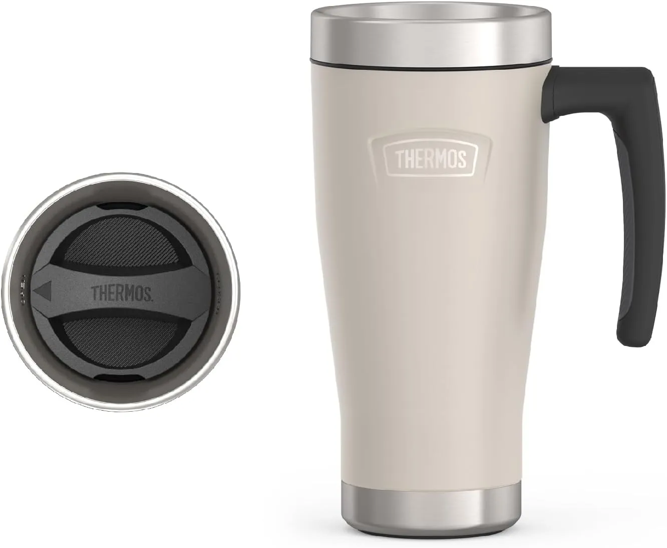 THERMOS ICON SERIES, Stainless Steel Mug, Sandstone, 16 oz