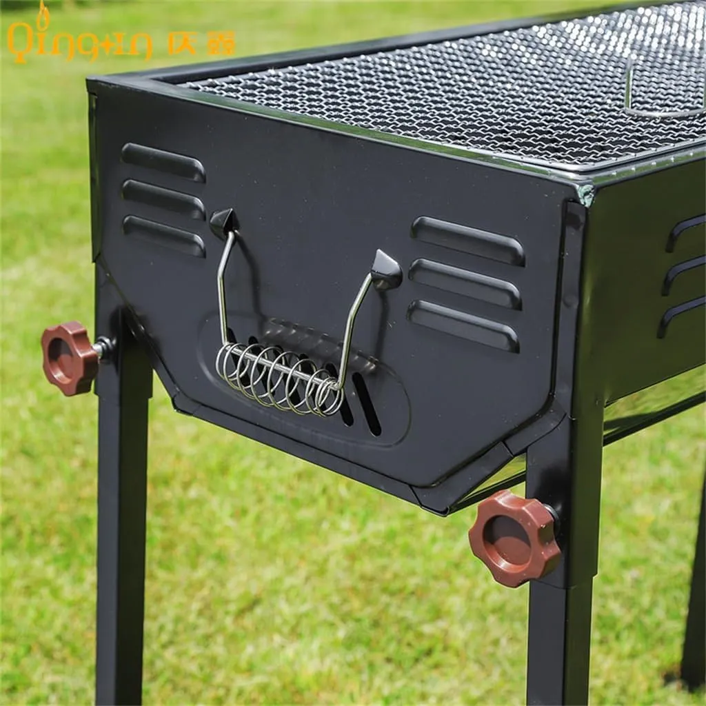 Thickened BBQ Barbecue Grill BBQ Camping Barbecue Charcoal Home Outdoor Portable Barbecue Rack