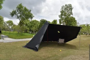 Tipi Tent for 4 Person with Stove Jack Height Adjustable 6.2-7.2feet Camping Tent for Family