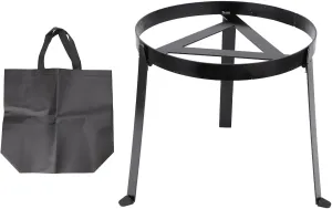 Tissting Campfire Tripod, 245mm/9.65in Folding Camping Tripod Grill Open Fire Cooking Stand Cast Iron Camping Stand for Oven for BBQ Picnic Hiking Camping Cooking