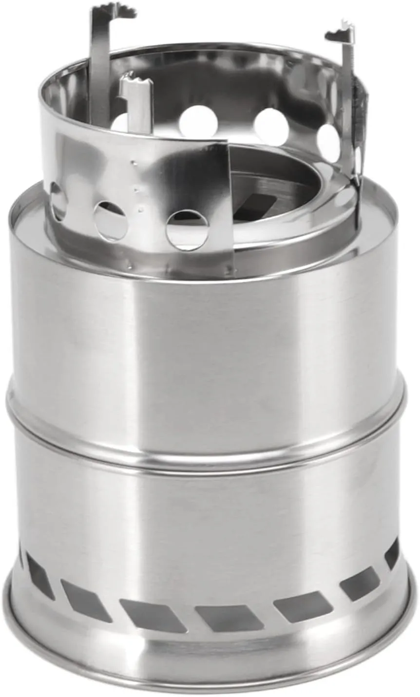 Topyond Camping Alcohol Stove, Alcohol Burner Stove,Mini Alcohol Stove for Camping Hiking Stainless Steel Campfire Stove with Storage Bag