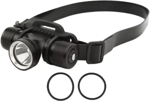 Topyond Underwater LED Diving Headlamp - Waterproof, 60m Dive Depth - Head Mounted Flashlight for Lighting During Dives
