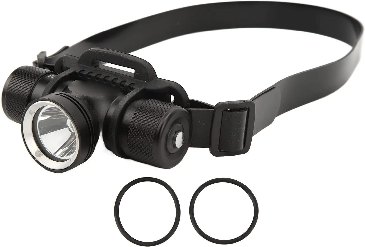Topyond Underwater LED Diving Headlamp - Waterproof, 60m Dive Depth - Head Mounted Flashlight for Lighting During Dives