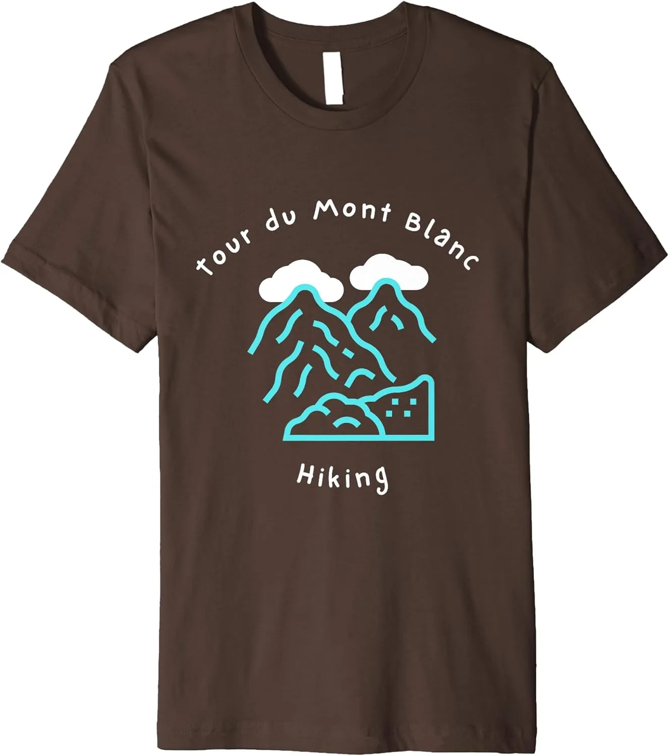 Tour du Mont Blanc Alpine Crossing Hiking Kungsleden Trail Premium T-Shirt