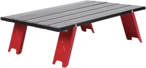 TOYANDONA Outdoor Table Folding Tables Red Aluminum Alloy