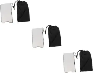 Toyvian Folding Aluminum Alloy Windscreen for Outdoor Stove Portable Windproof Tool for Camping Lightweight and