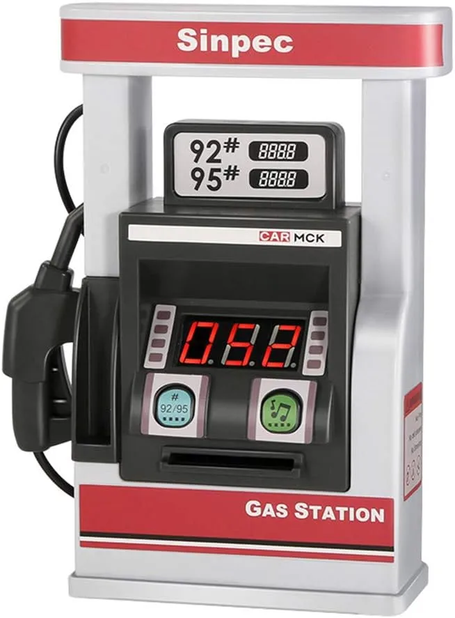 Toyvian Gas Pump Toy, 1 Set of Simulation Gas Station Toy Early Education Toys Cognitive Toy Set Talking Toy for Boys and Girls