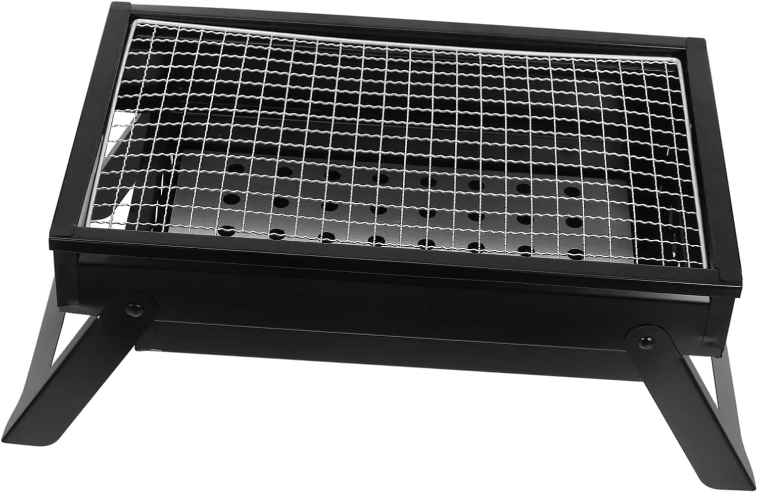Toyvian Lightweight Portable Bbq Grill Small Outdoor Grill for Camping Folding Design for Easy Storage for Outdoor Cooking and Gatherings