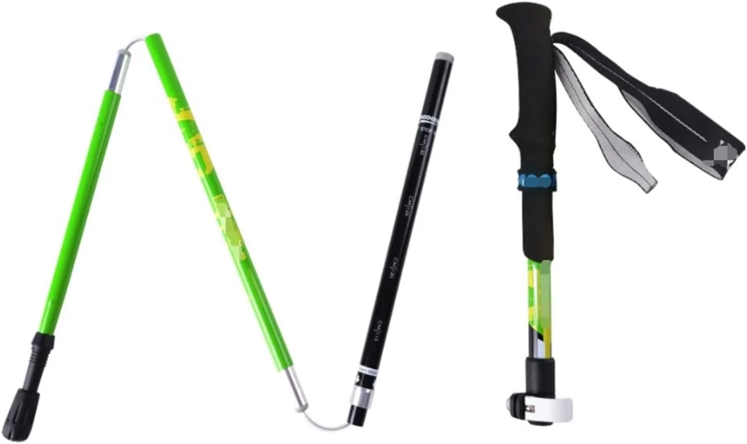 Travel Trekking Pole Lightweight Trekking Poles Carbon Fiber Walking Sticks Strong Hiking Poles for Backpacking Outdoor Activities(Blue)