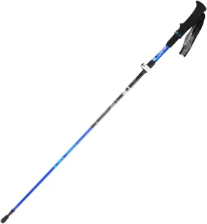 Travel Trekking Pole Lightweight Trekking Poles Carbon Fiber Walking Sticks Strong Hiking Poles for Backpacking Outdoor Activities(Blue)