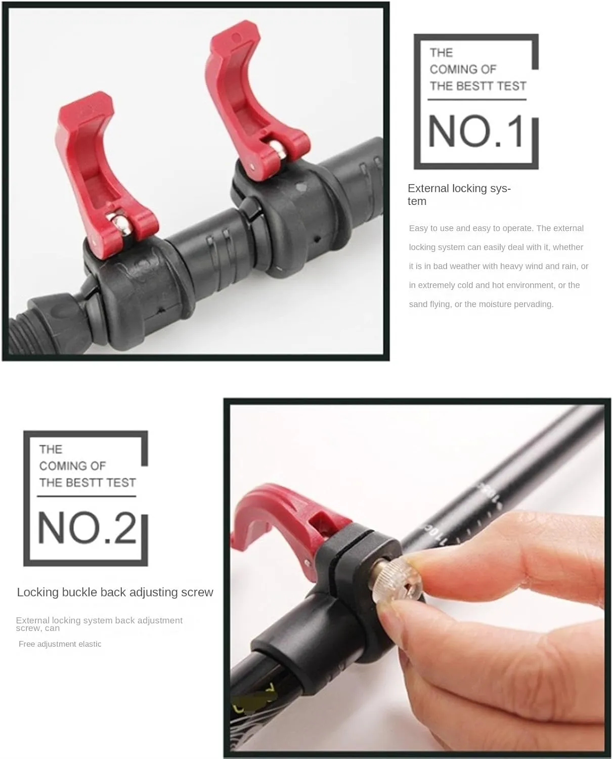 Travel Trekking Pole Trekking Poles Hiking Poles Aluminum Alloy Walking Sticks Lightweight Telescopic Outdoor Activities