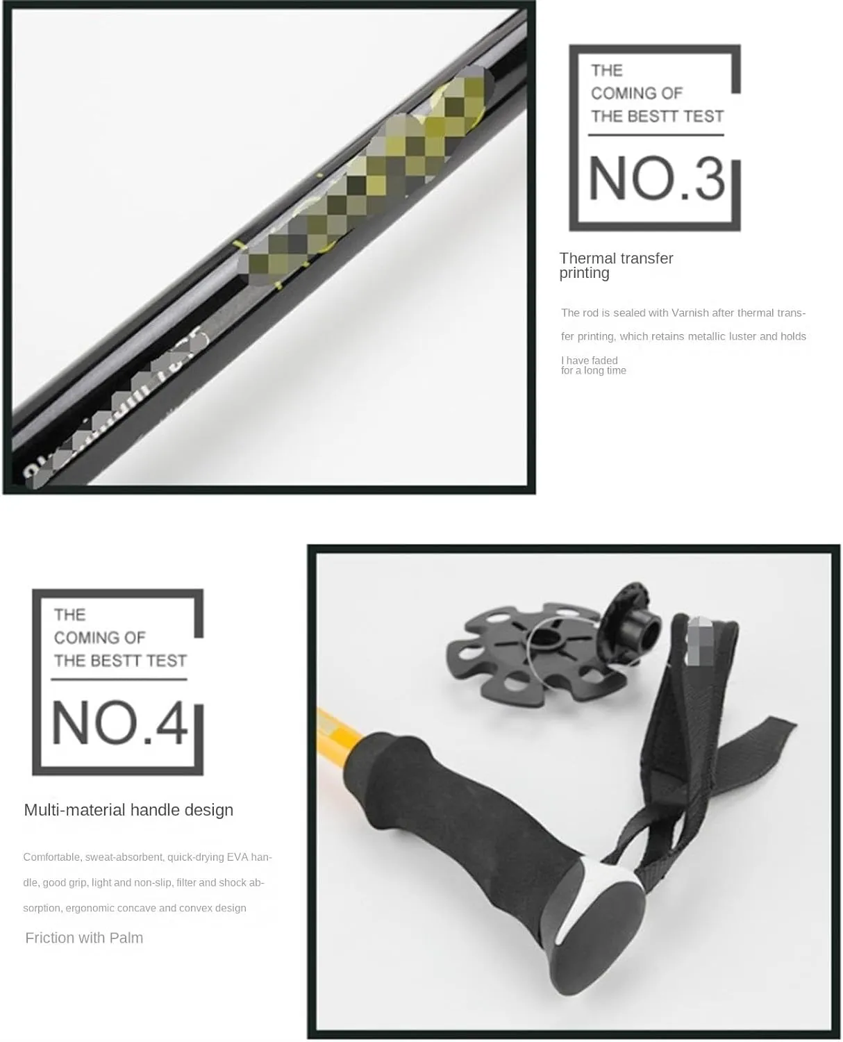 Travel Trekking Pole Trekking Poles Hiking Poles Aluminum Alloy Walking Sticks Lightweight Telescopic Outdoor Activities