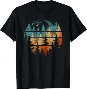Trees Nature Mountains Adventure Outdoor Wildlife Forest T-Shirt