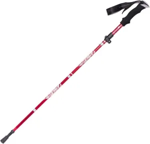 Trekking Poles, Foldable and Portable Hiking Trekking Poles, Strong Grip and Soft and Comfortable Handle, Sturdy and Durable, Suitable for Men and Women (Red Short)