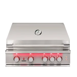 TrueFlame 32" 4-Burner Built-In Natural Gas Grill - TF32-NG