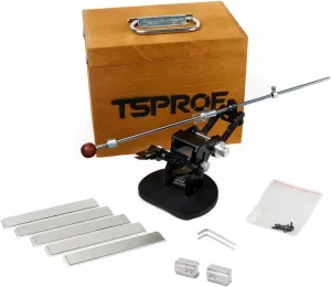 TSPROF - Blitz Pro Starter Knife Sharpening Kit, High Precision Knife Sharpening System, Compact and Lightweight, for Kitchen and EDC Knives, Professional Knife Blade Sharpener