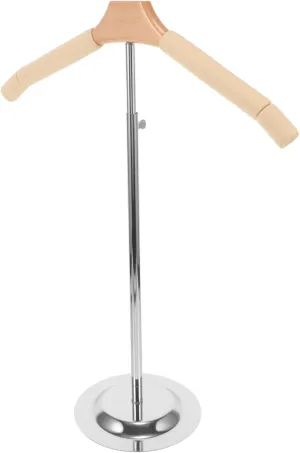 Tt Type Adult Clothing Rack Display Stand for T-shirt Coats Sweaters Foam Wood Material Elegant Space-saving