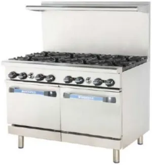 Turbo Air TARG-6B12G Radiance Restaurant Range Gas (6) 32000 Btu Open