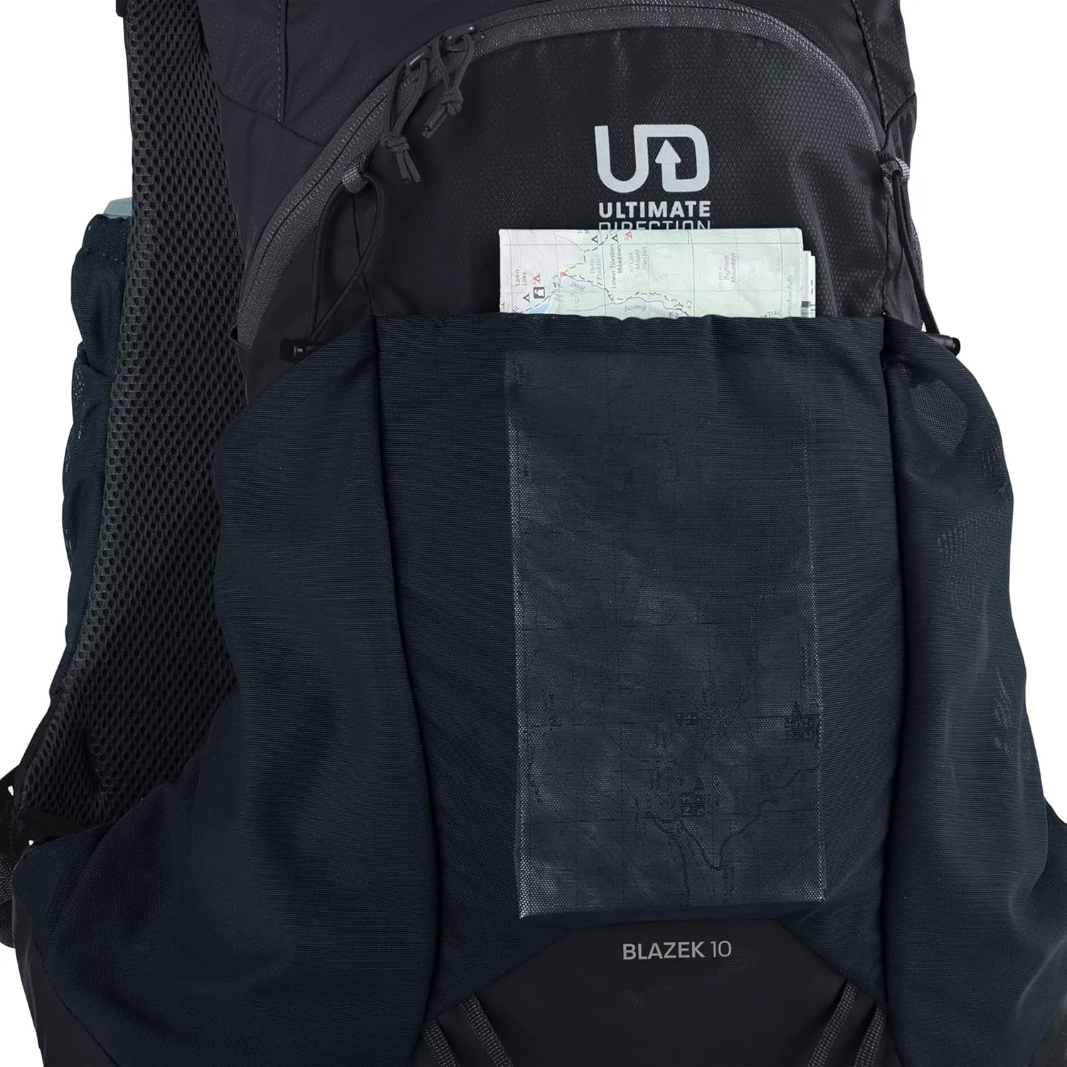 Ultimate Direction Blazek Lightweight Daypack, Adjustable Volume, Compression Cords, Shoulder Strap Pockets