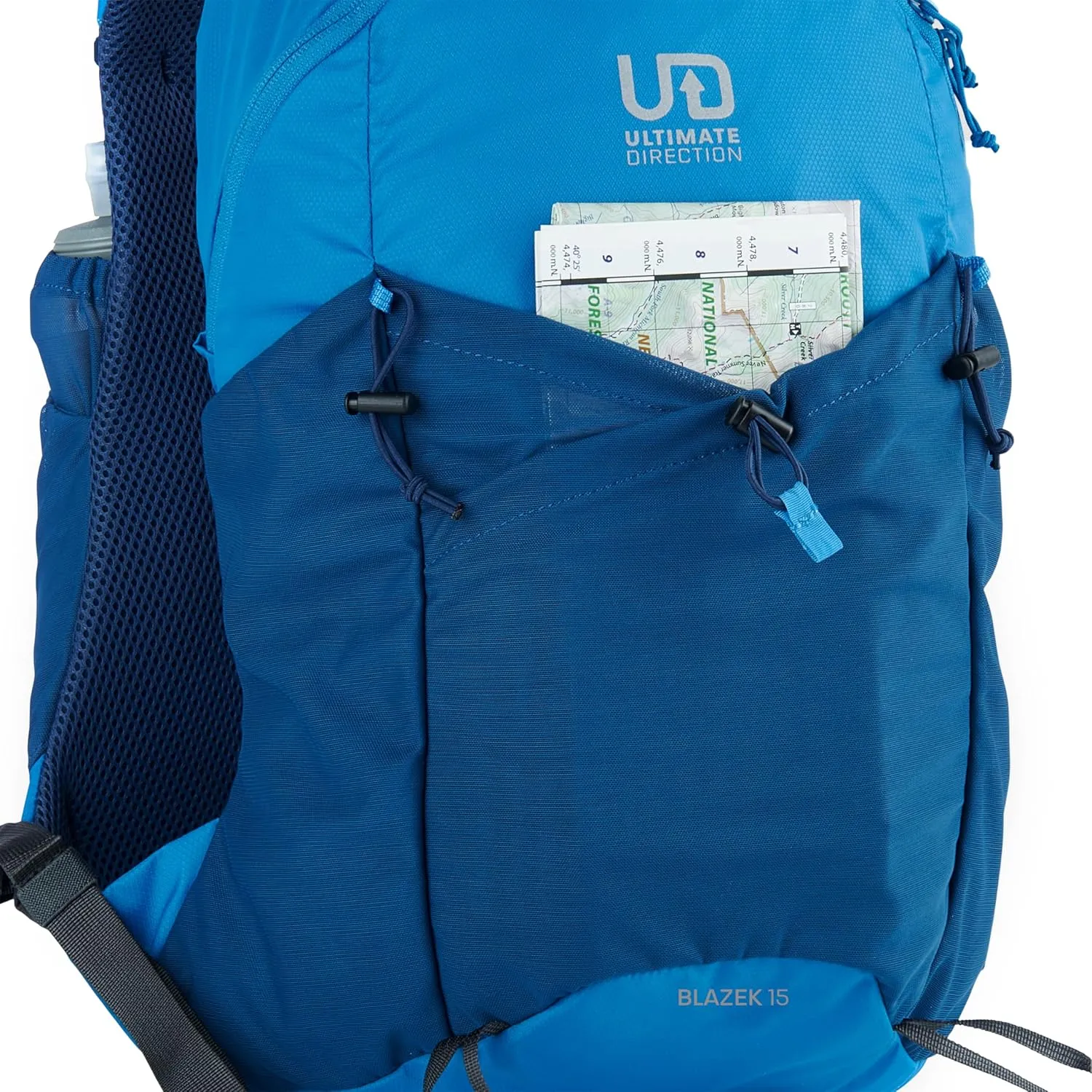 Ultimate Direction Blazek Lightweight Daypack, Adjustable Volume, Compression Cords, Shoulder Strap Pockets