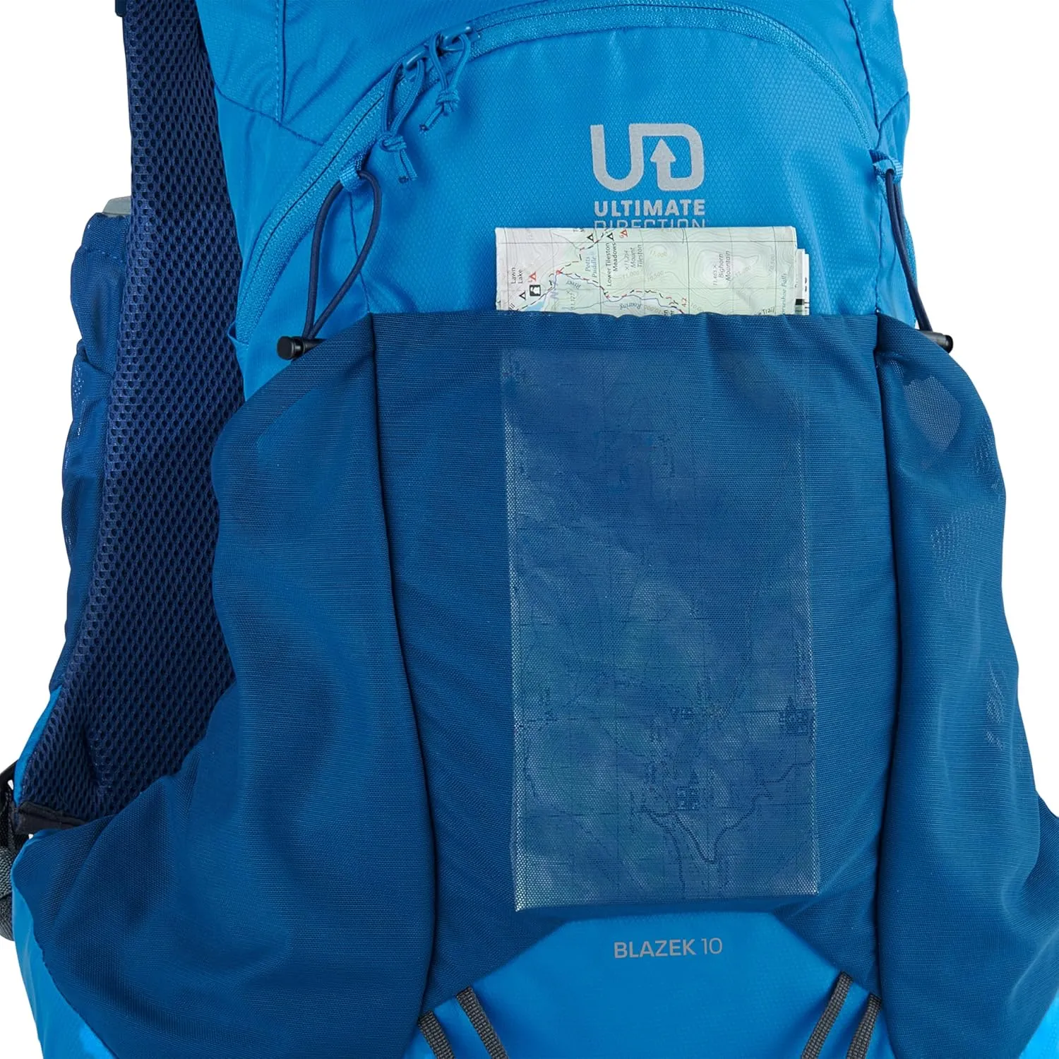 Ultimate Direction Blazek Lightweight Daypack, Adjustable Volume, Compression Cords, Shoulder Strap Pockets