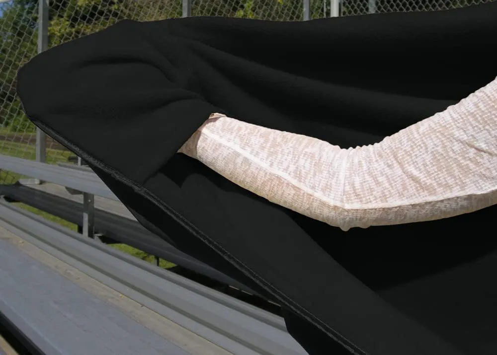 Ultimate SportsWrap - PATENTED - The Only WEARABLE Weatherproof/Stadium/Picnic/Sports Blanket, complete with Upper and Lower Zippers, Lined & Adjustable Hood and Inside Hand Warmers, 70" X 58"